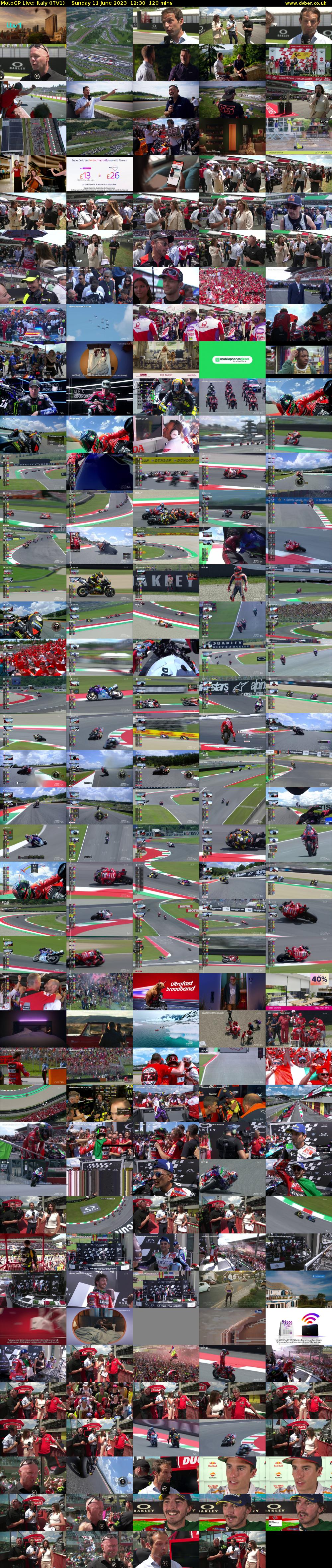 MotoGP Live: Italy (ITV1) Sunday 11 June 2023 12:30 - 14:30