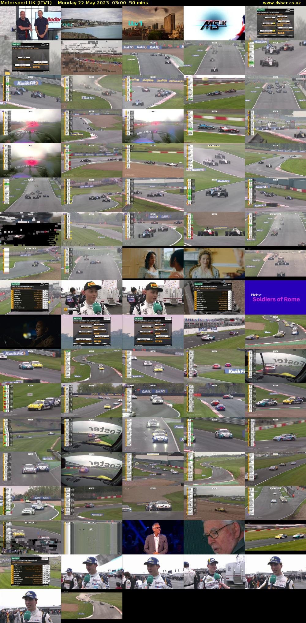 Motorsport UK (ITV1) Monday 22 May 2023 03:00 - 03:50