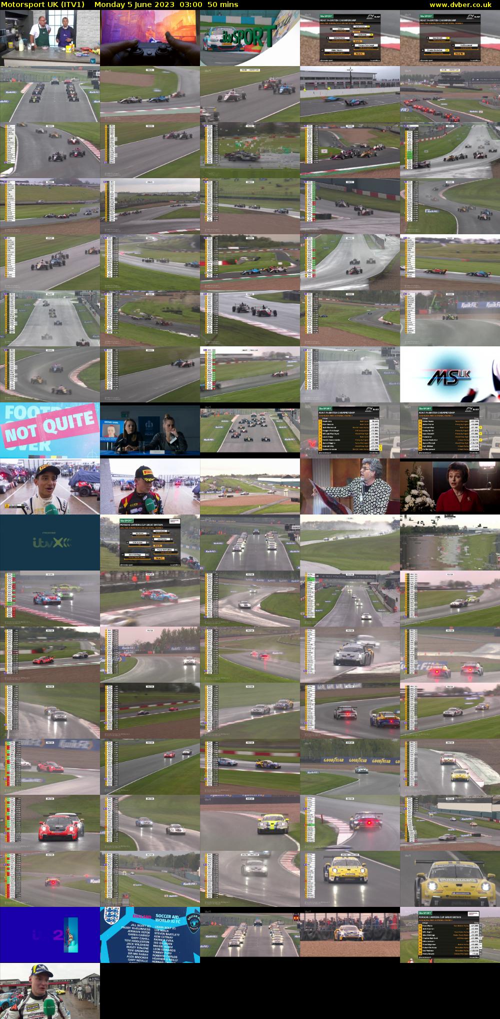 Motorsport UK (ITV1) Monday 5 June 2023 03:00 - 03:50