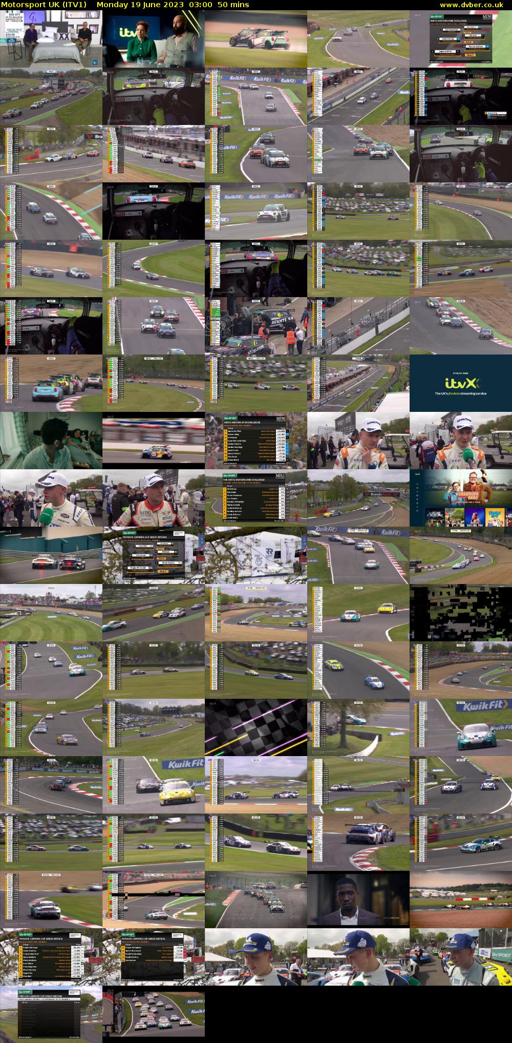 Motorsport UK (ITV1) Monday 19 June 2023 03:00 - 03:50