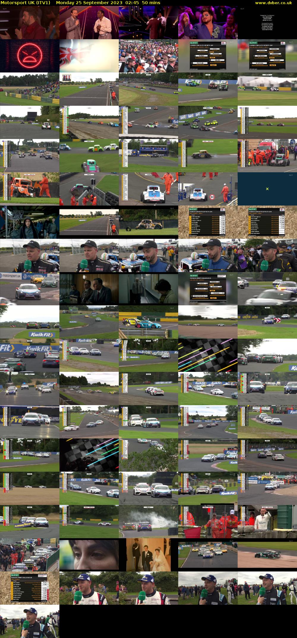 Motorsport UK (ITV1) Monday 25 September 2023 02:45 - 03:35