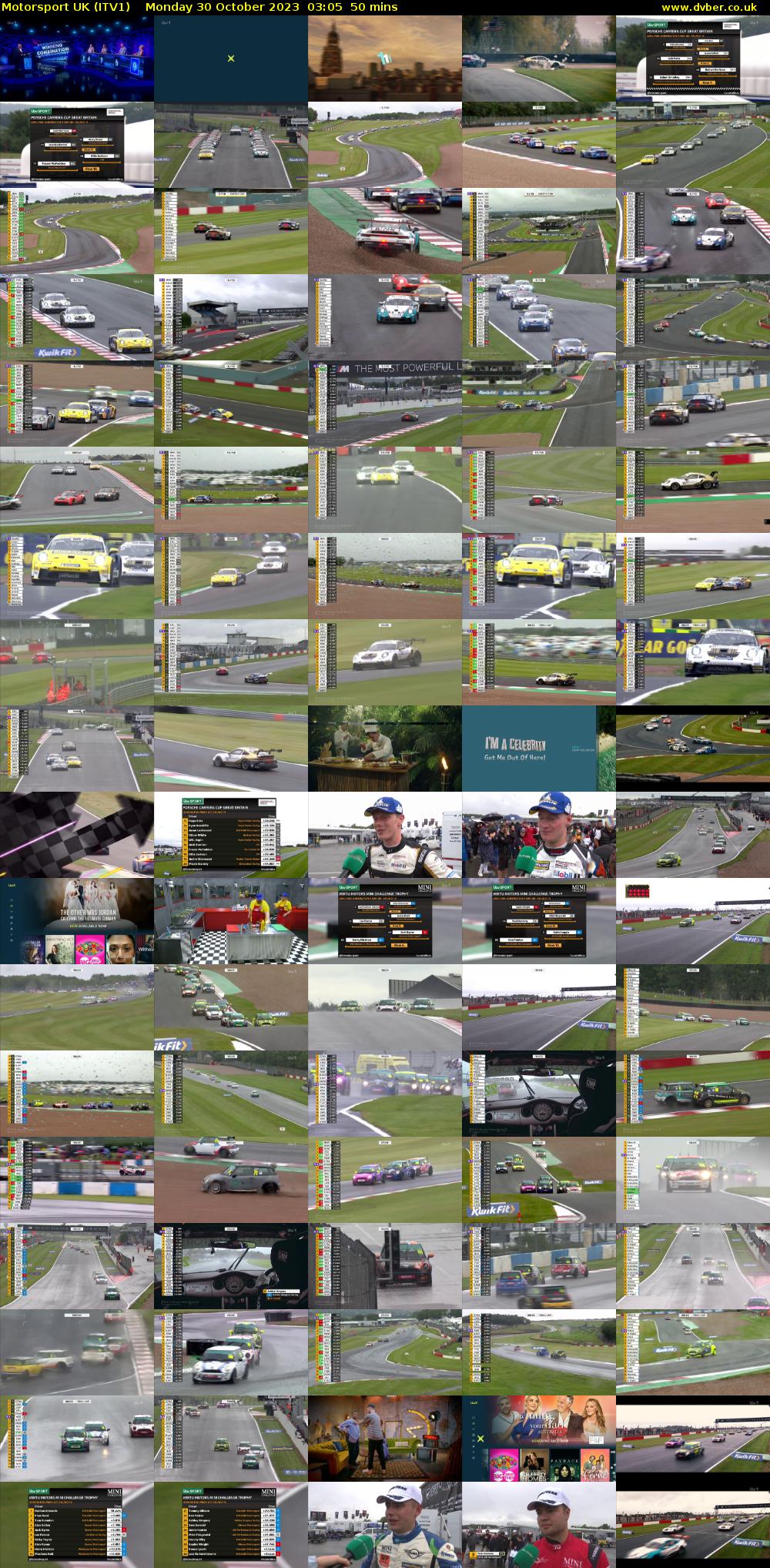 Motorsport UK (ITV1) Monday 30 October 2023 03:05 - 03:55