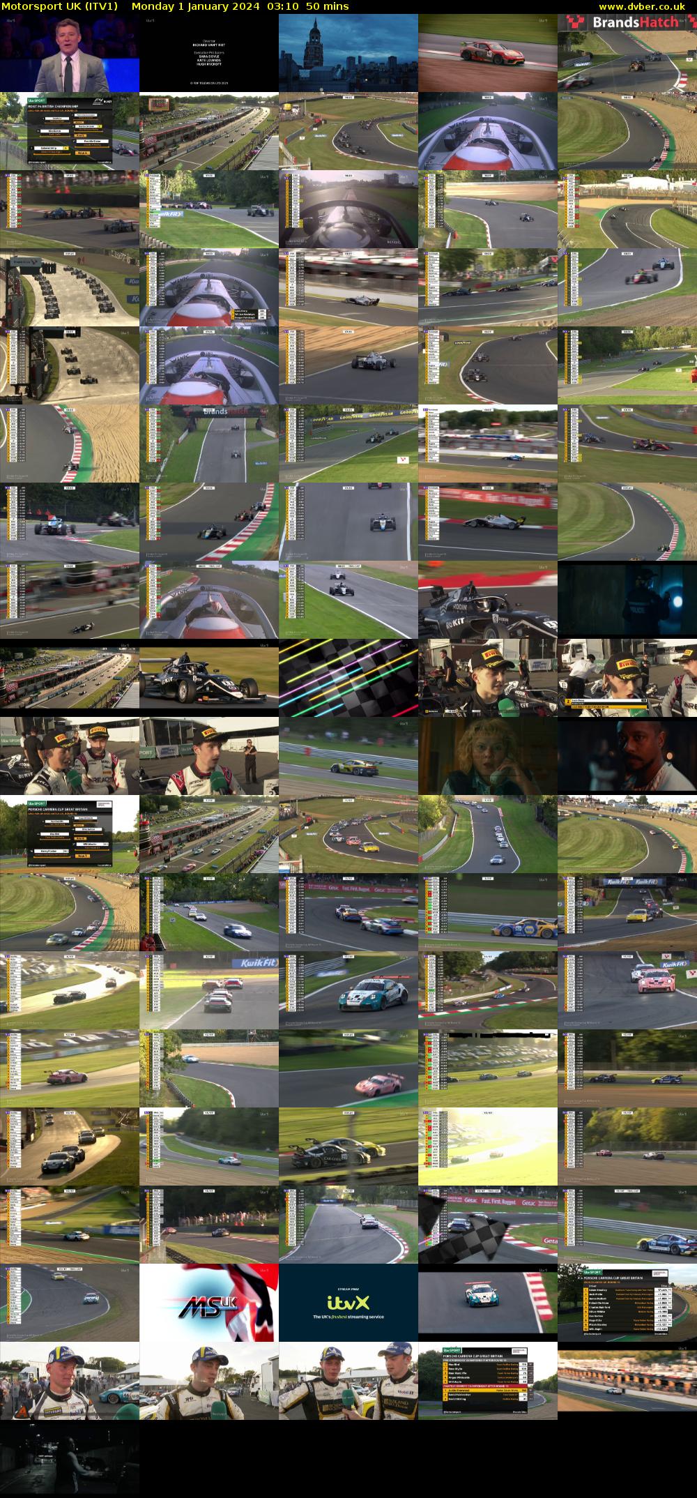 Motorsport UK (ITV1) Monday 1 January 2024 03:10 - 04:00