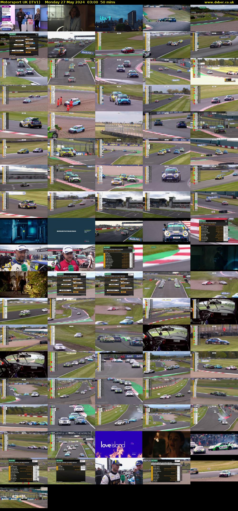 Motorsport UK (ITV1) Monday 27 May 2024 03:00 - 03:50