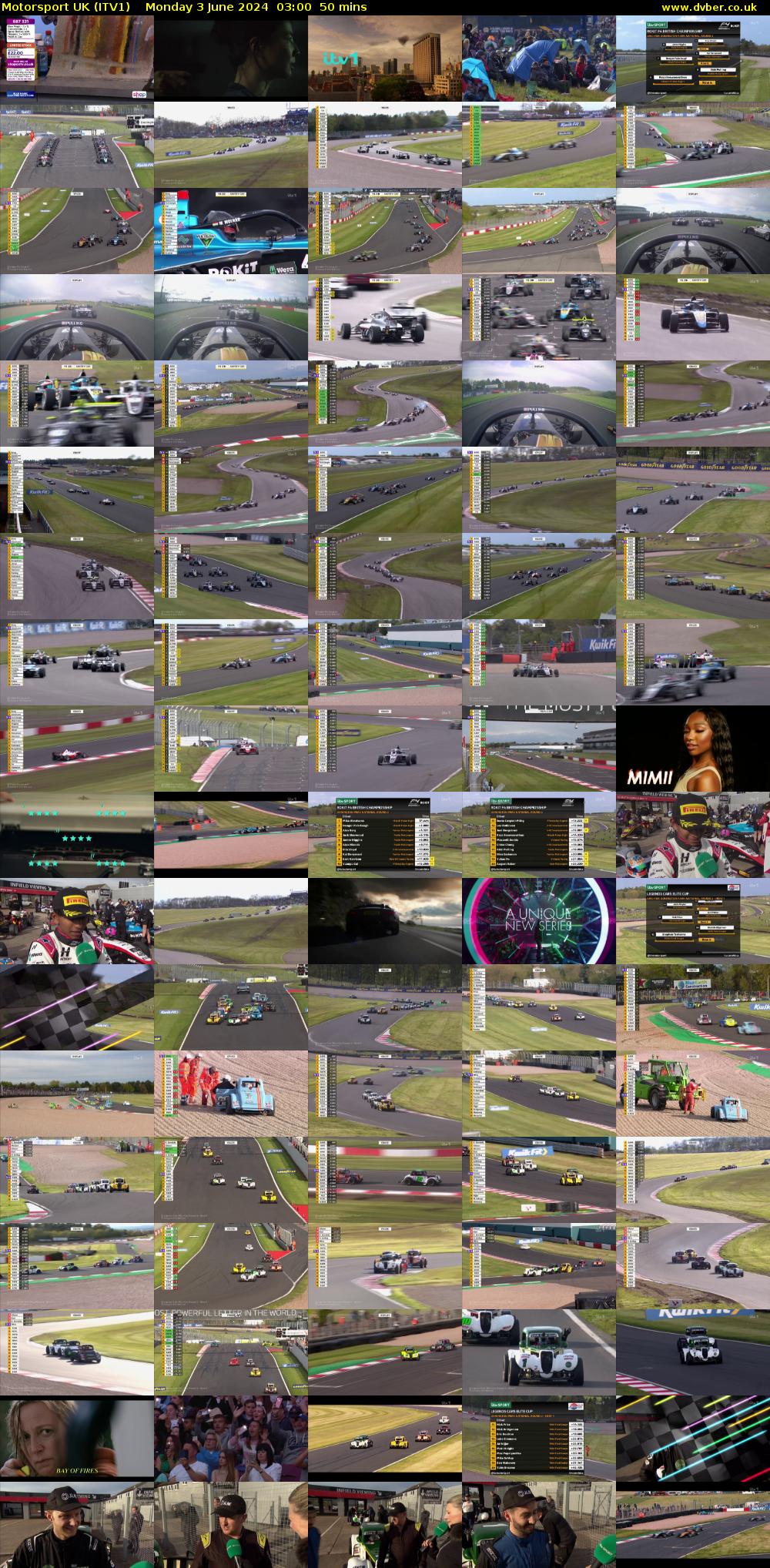 Motorsport UK (ITV1) Monday 3 June 2024 03:00 - 03:50