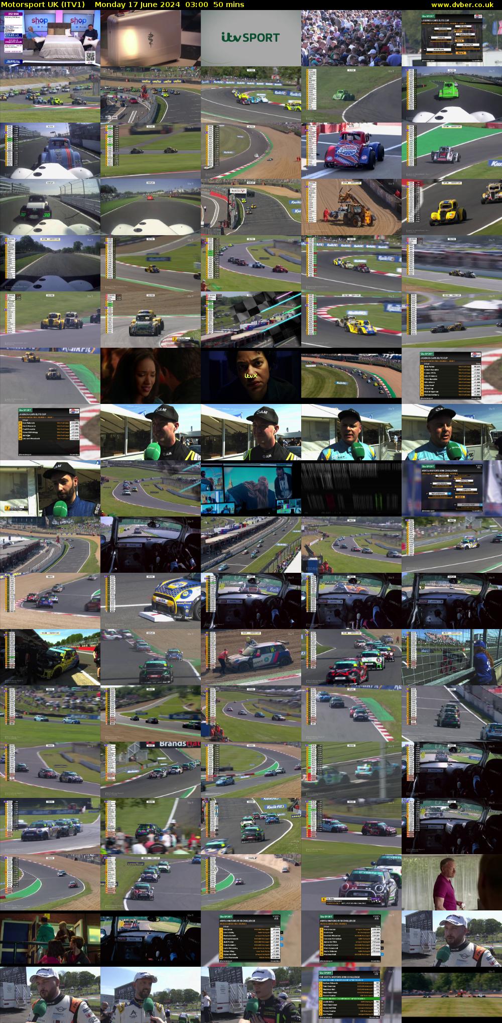 Motorsport UK (ITV1) Monday 17 June 2024 03:00 - 03:50