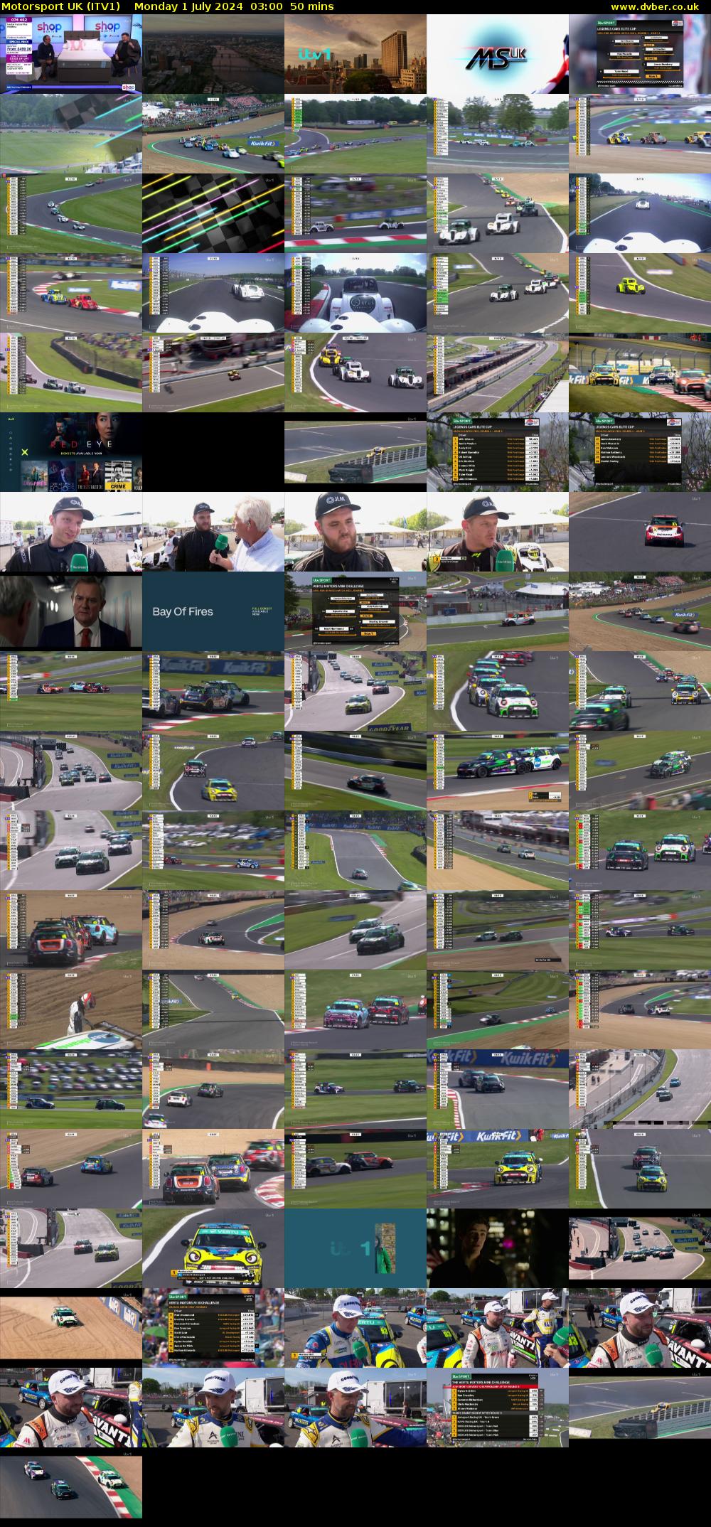 Motorsport UK (ITV1) Monday 1 July 2024 03:00 - 03:50