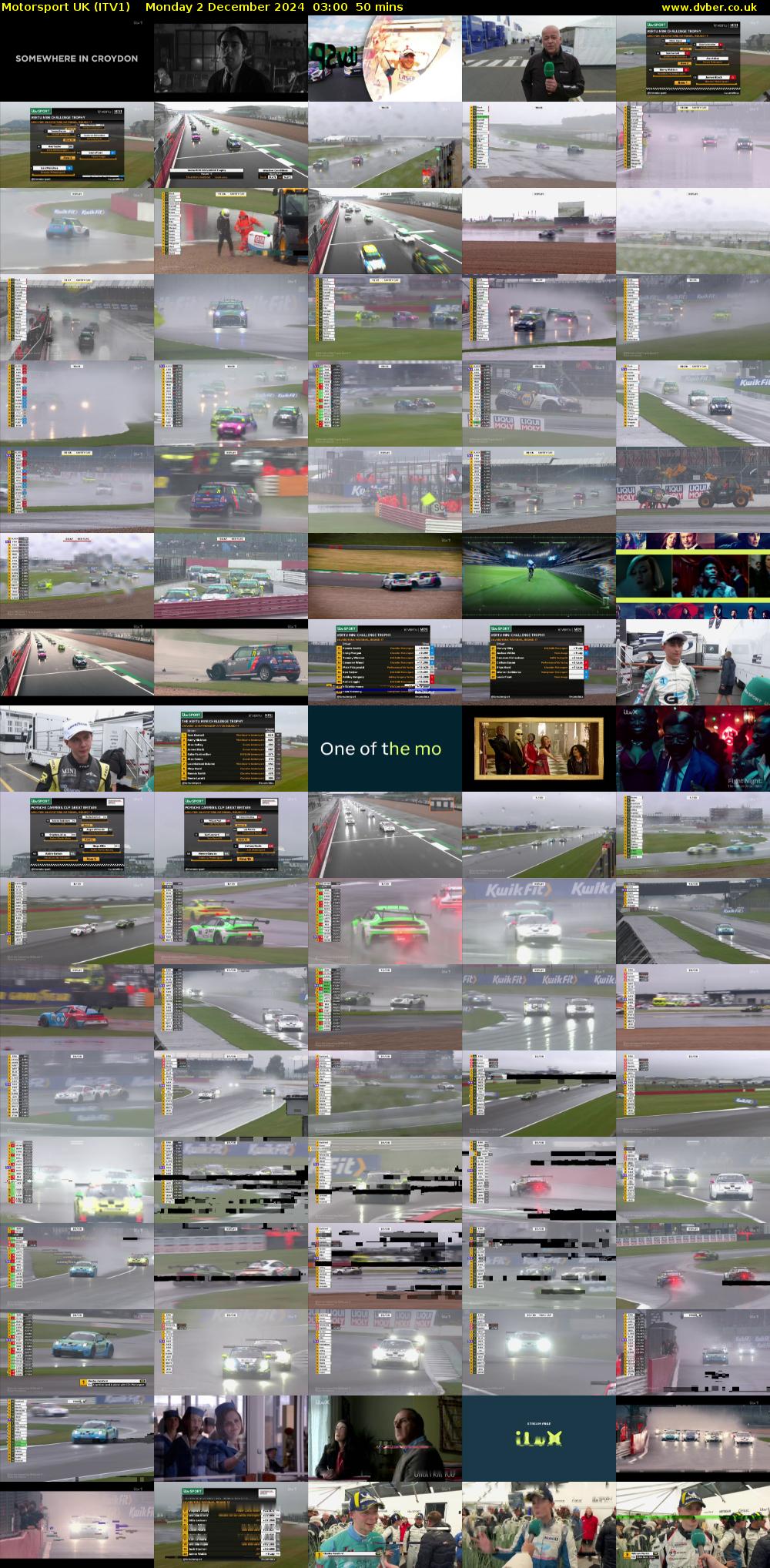 Motorsport UK (ITV1) Monday 2 December 2024 03:00 - 03:50