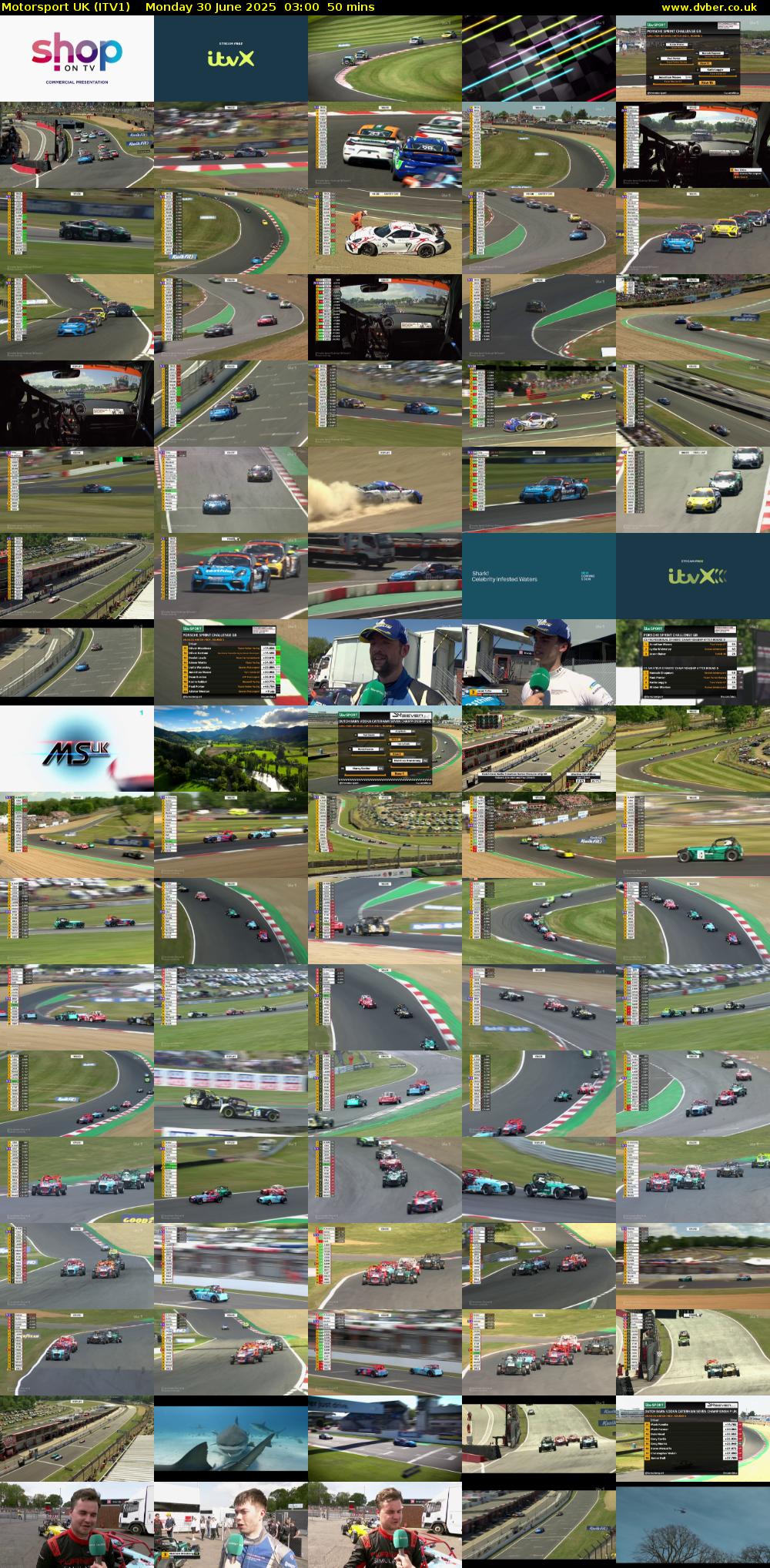 Motorsport UK (ITV1) Monday 30 June 2025 03:00 - 03:50