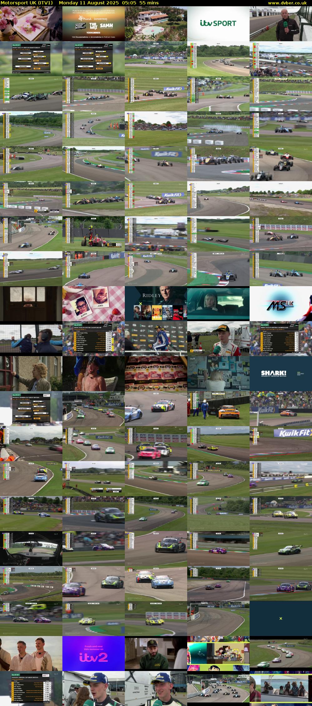 Motorsport UK (ITV1) Monday 11 August 2025 05:05 - 06:00