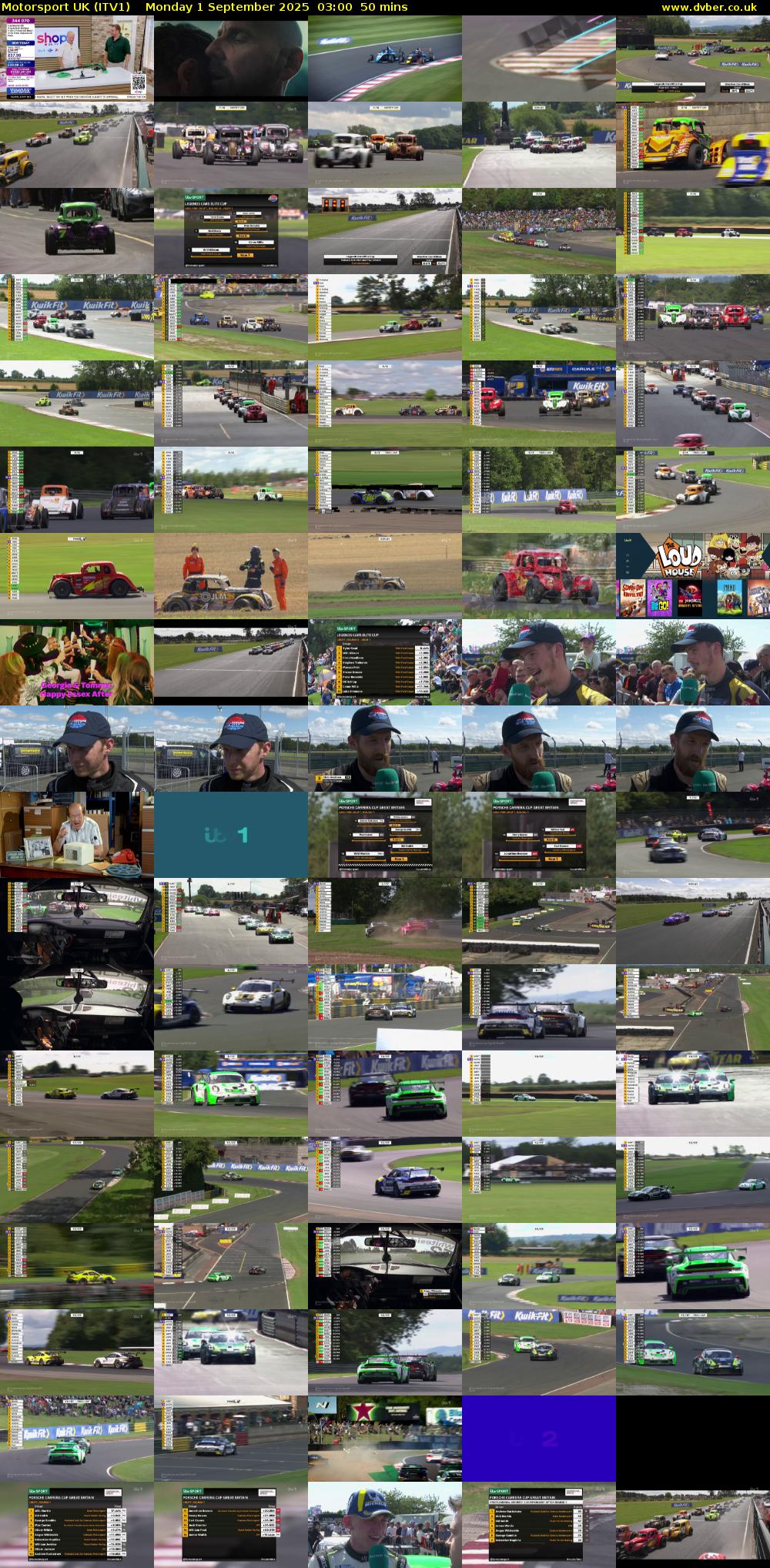 Motorsport UK (ITV1) Monday 1 September 2025 03:00 - 03:50