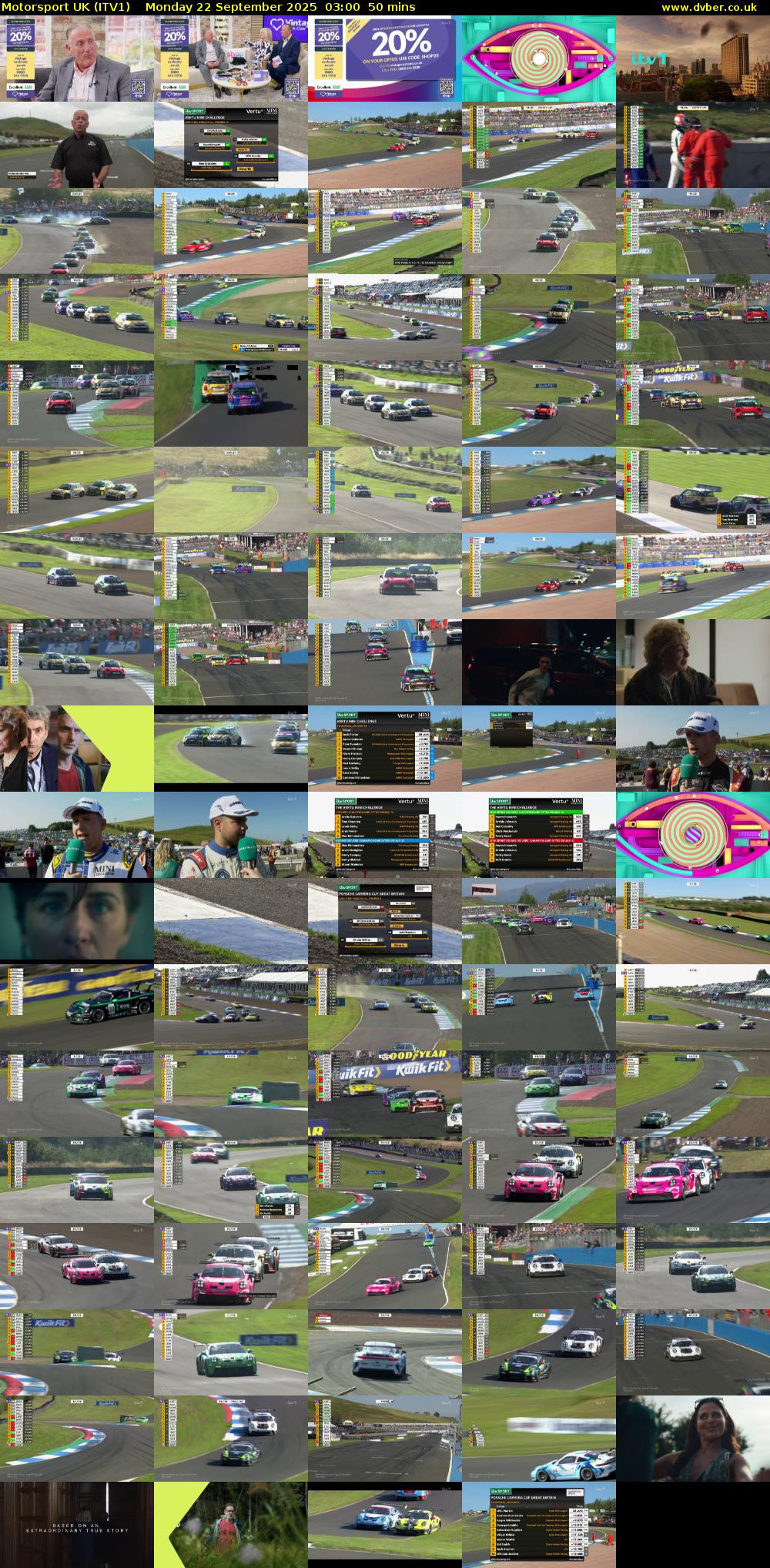 Motorsport UK (ITV1) Monday 22 September 2025 03:00 - 03:50