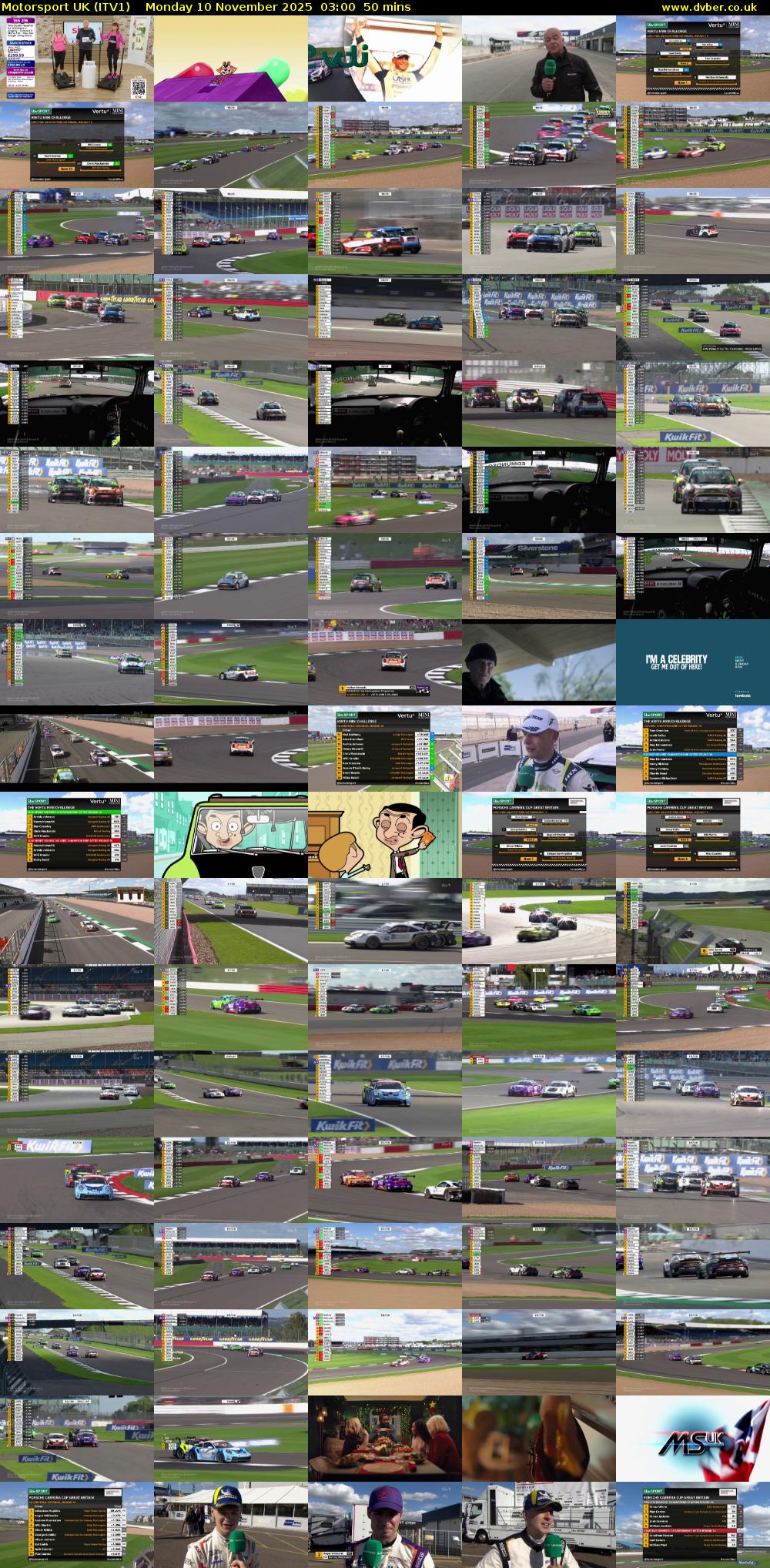 Motorsport UK (ITV1) Monday 10 November 2025 03:00 - 03:50
