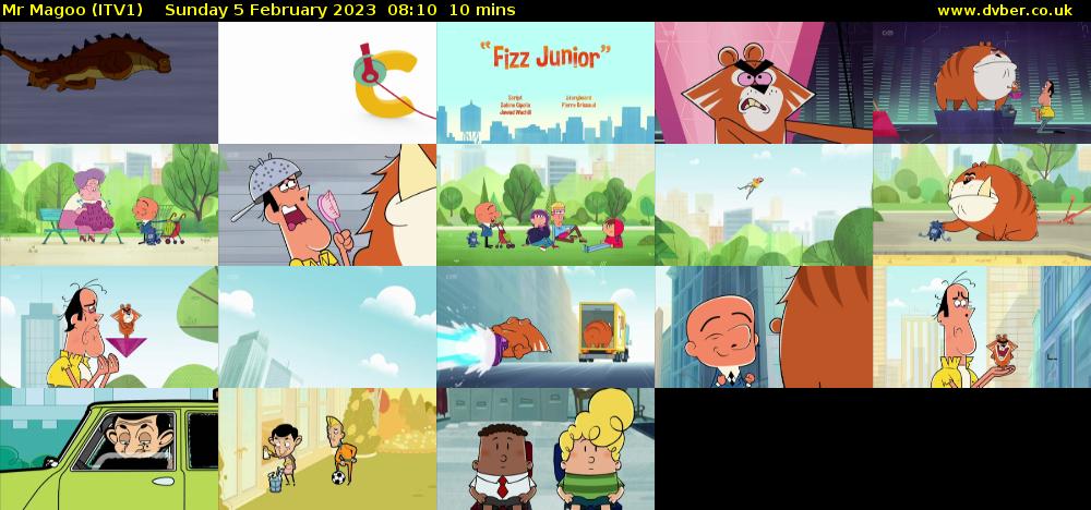 Mr Magoo (ITV1) Sunday 5 February 2023 08:10 - 08:20