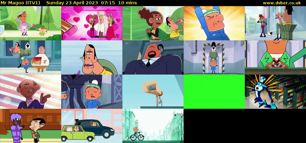 Mr Magoo (ITV1) Sunday 23 April 2023 07:15 - 07:25