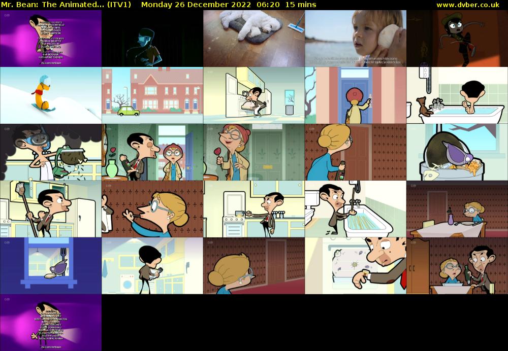 Mr. Bean: The Animated... (ITV1) Monday 26 December 2022 06:20 - 06:35