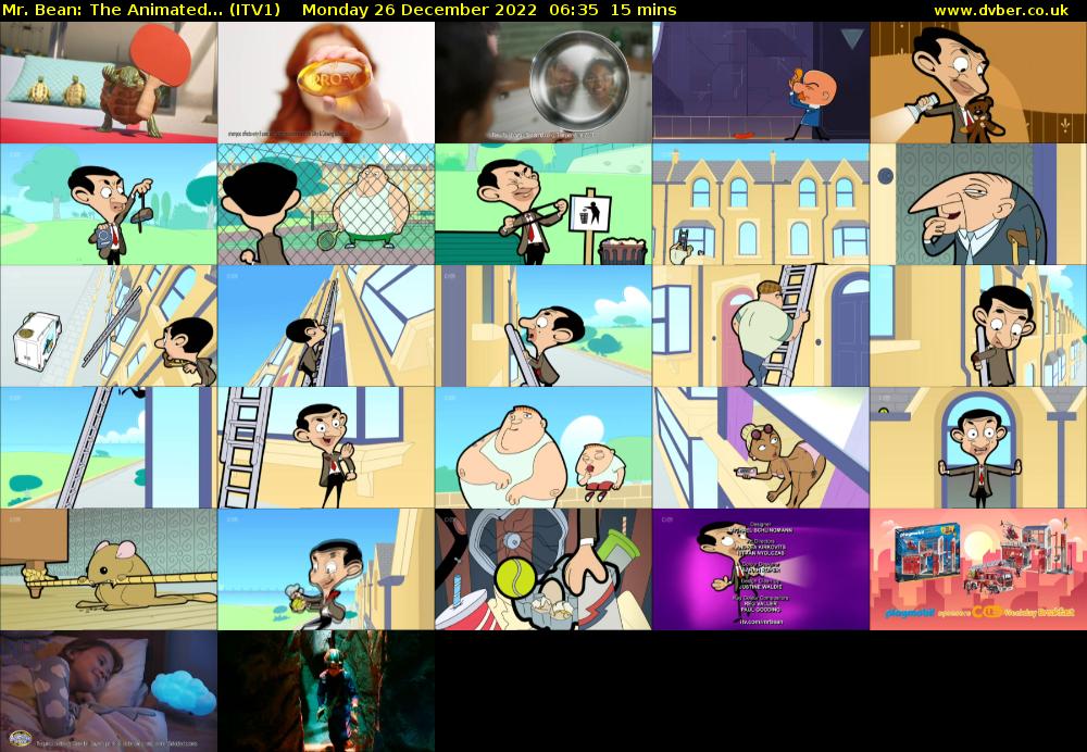 Mr. Bean: The Animated... (ITV1) Monday 26 December 2022 06:35 - 06:50
