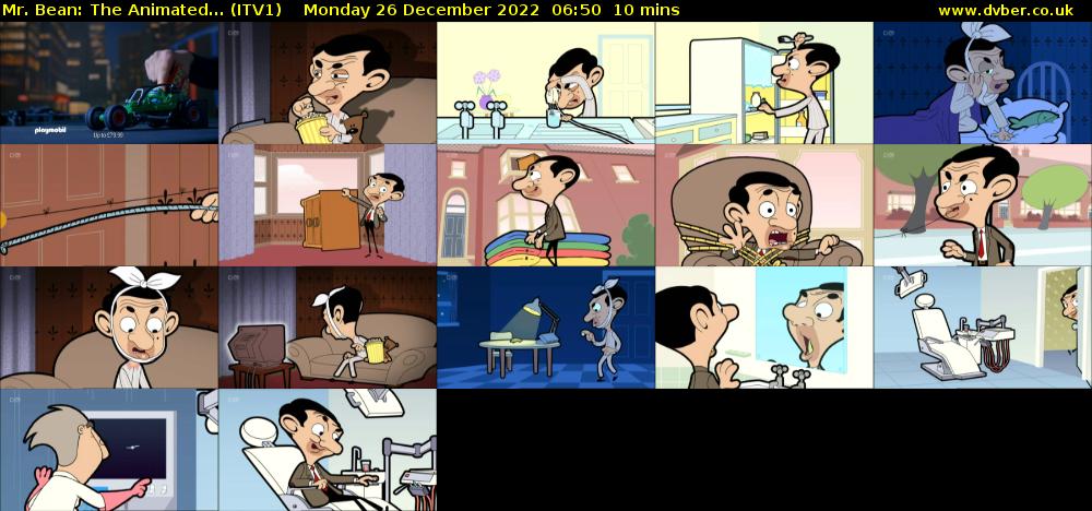 Mr. Bean: The Animated... (ITV1) Monday 26 December 2022 06:50 - 07:00