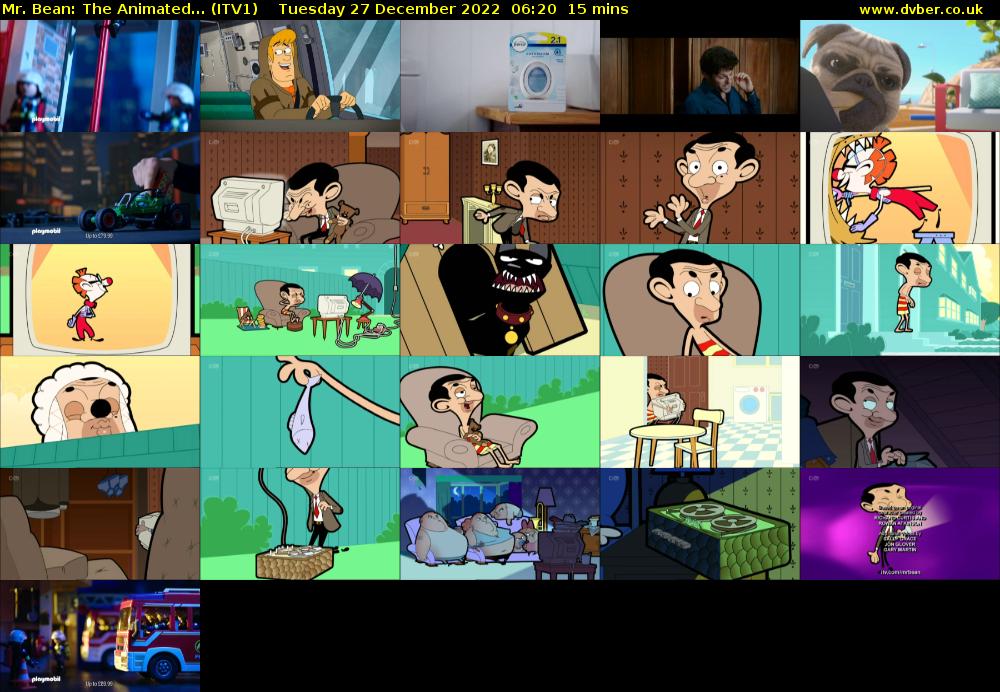 Mr. Bean: The Animated... (ITV1) Tuesday 27 December 2022 06:20 - 06:35