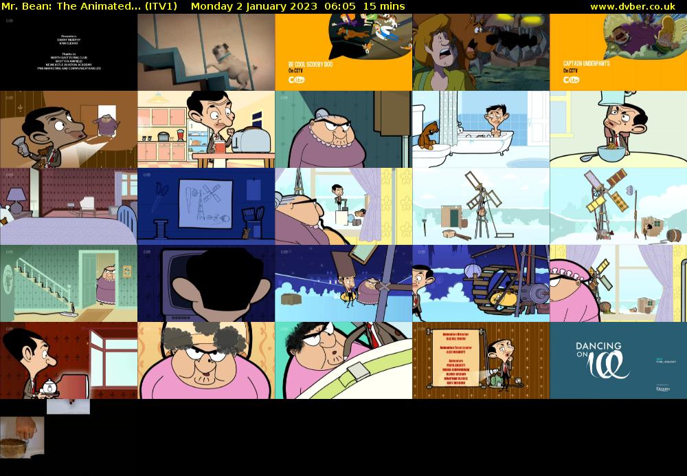 Mr. Bean: The Animated... (ITV1) Monday 2 January 2023 06:05 - 06:20