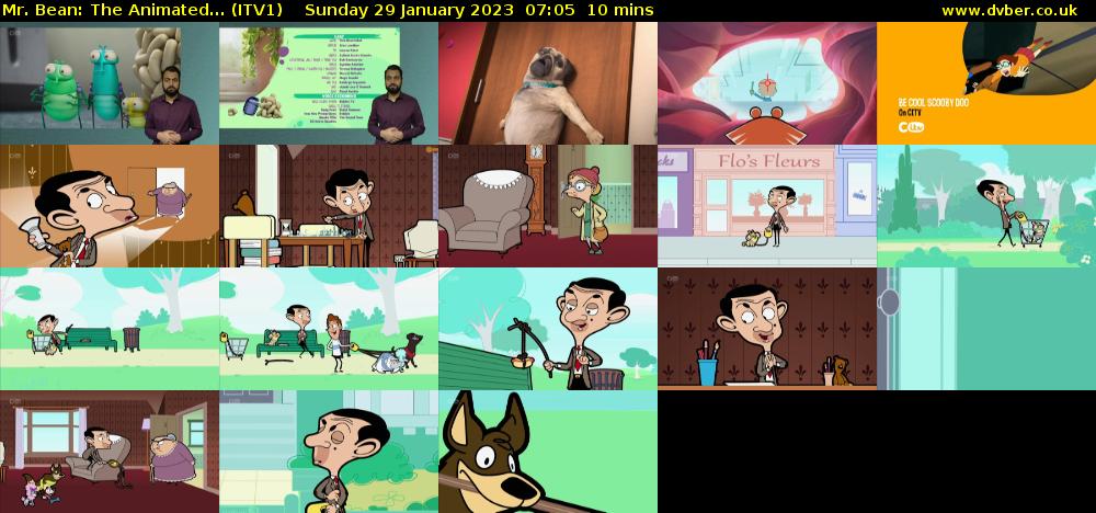 Mr. Bean: The Animated... (ITV1) Sunday 29 January 2023 07:05 - 07:15