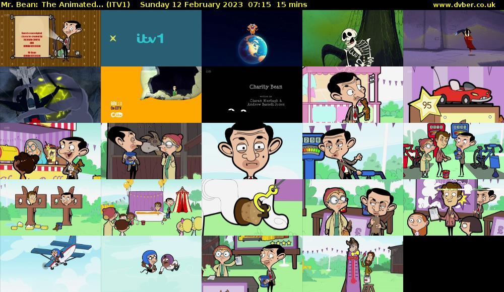 Mr. Bean: The Animated... (ITV1) Sunday 12 February 2023 07:15 - 07:30