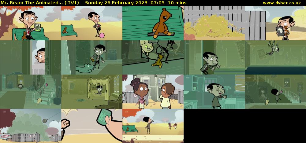 Mr. Bean: The Animated... (ITV1) Sunday 26 February 2023 07:05 - 07:15