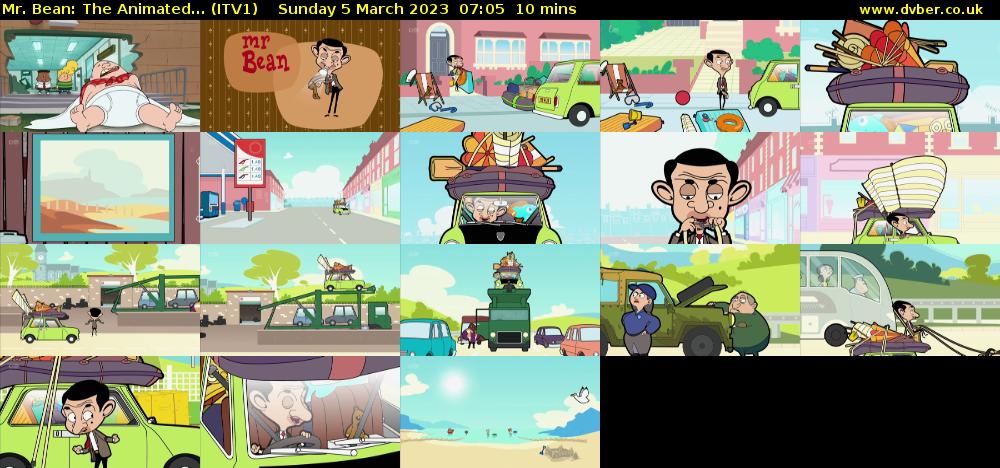 Mr. Bean: The Animated... (ITV1) Sunday 5 March 2023 07:05 - 07:15
