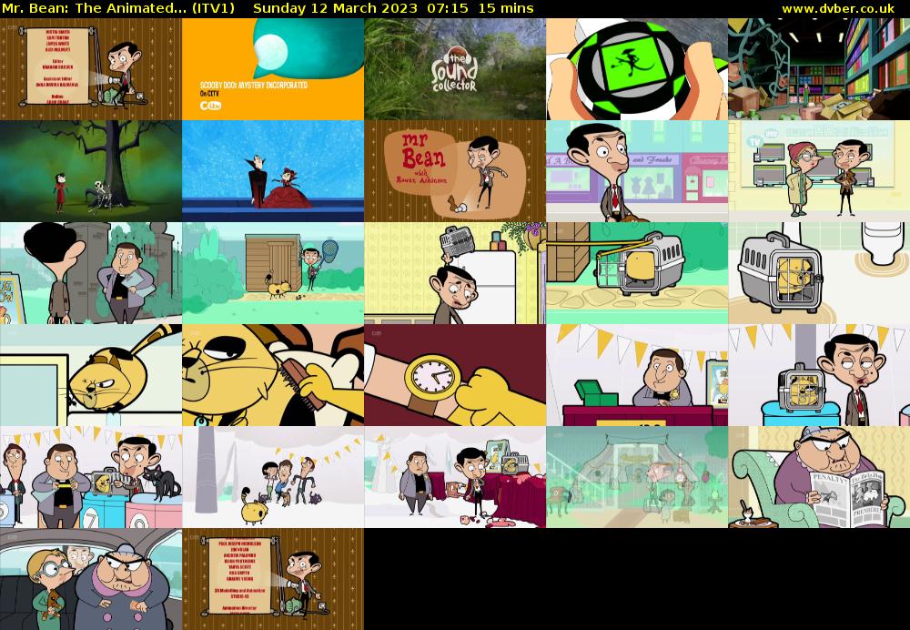 Mr. Bean: The Animated... (ITV1) Sunday 12 March 2023 07:15 - 07:30