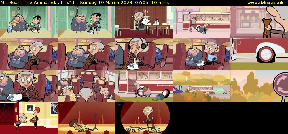Mr. Bean: The Animated... (ITV1) Sunday 19 March 2023 07:05 - 07:15