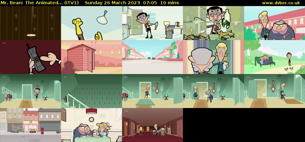 Mr. Bean: The Animated... (ITV1) Sunday 26 March 2023 07:05 - 07:15