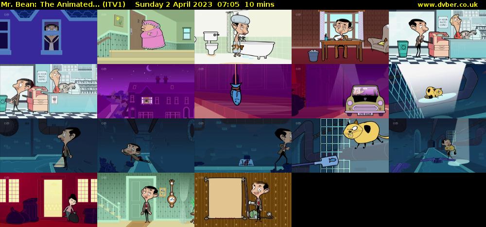 Mr. Bean: The Animated... (ITV1) Sunday 2 April 2023 07:05 - 07:15