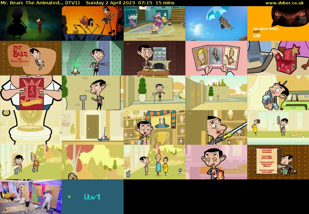 Mr. Bean: The Animated... (ITV1) Sunday 2 April 2023 07:15 - 07:30