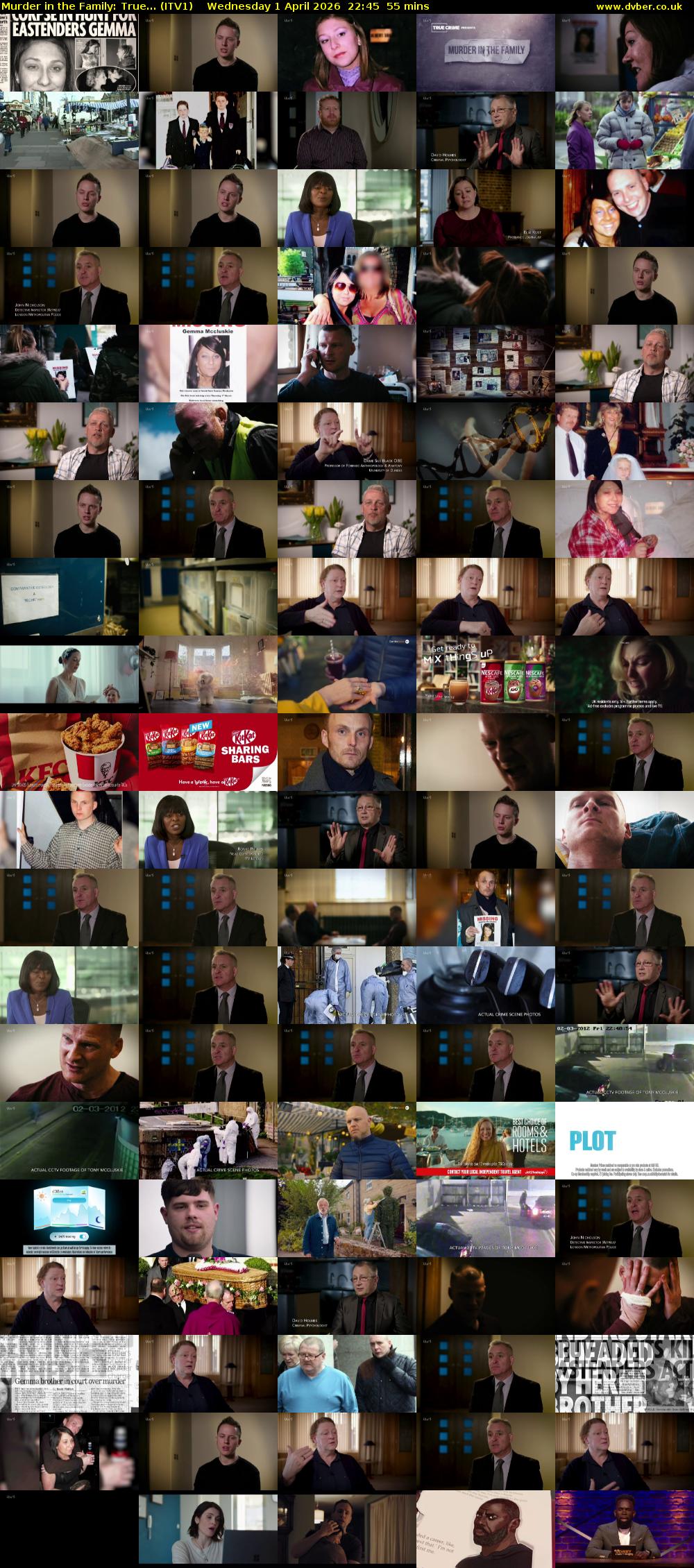 Murder in the Family: True... (ITV1) Wednesday 1 April 2026 22:45 - 23:40