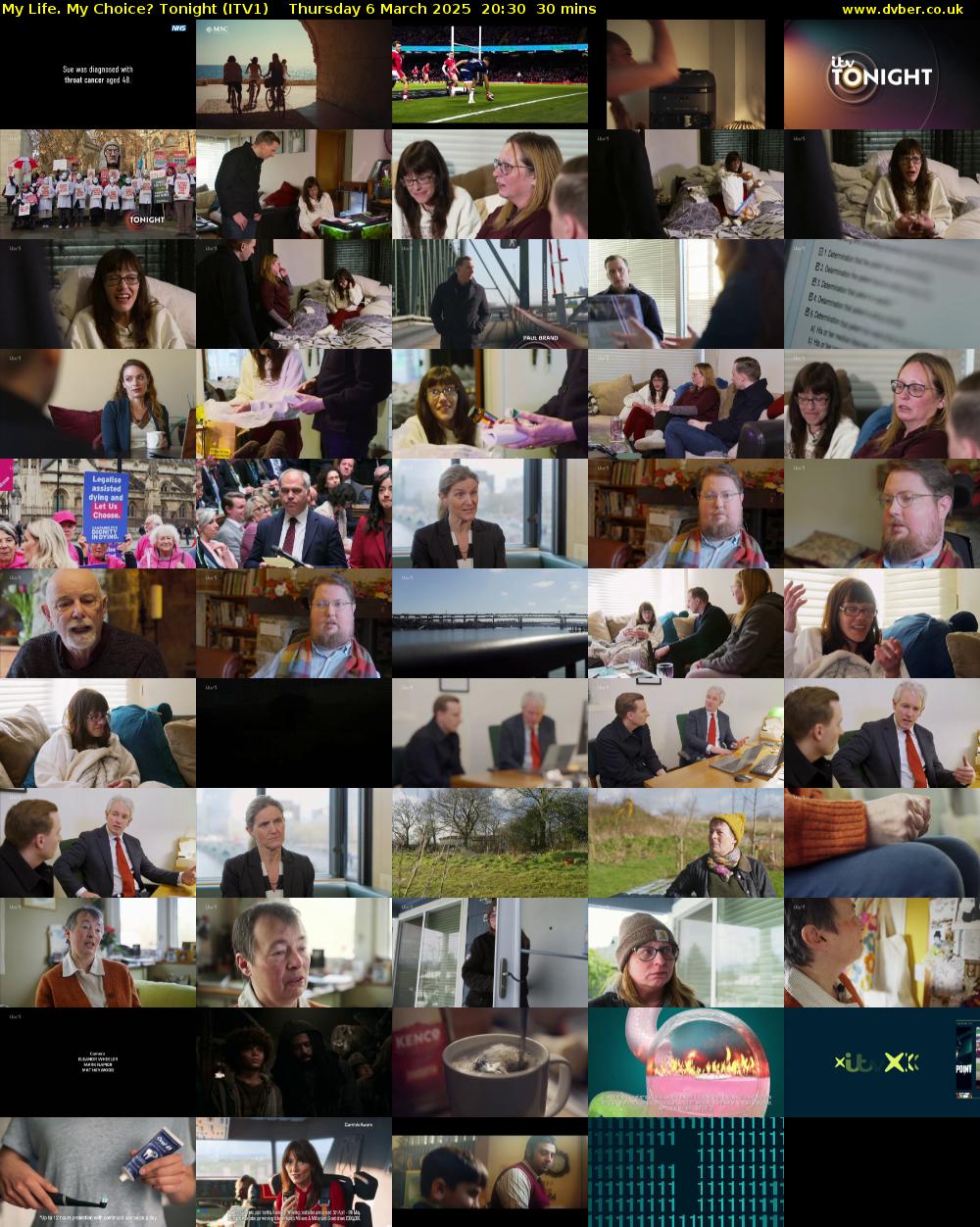 My Life. My Choice? Tonight (ITV1) Thursday 6 March 2025 20:30 - 21:00