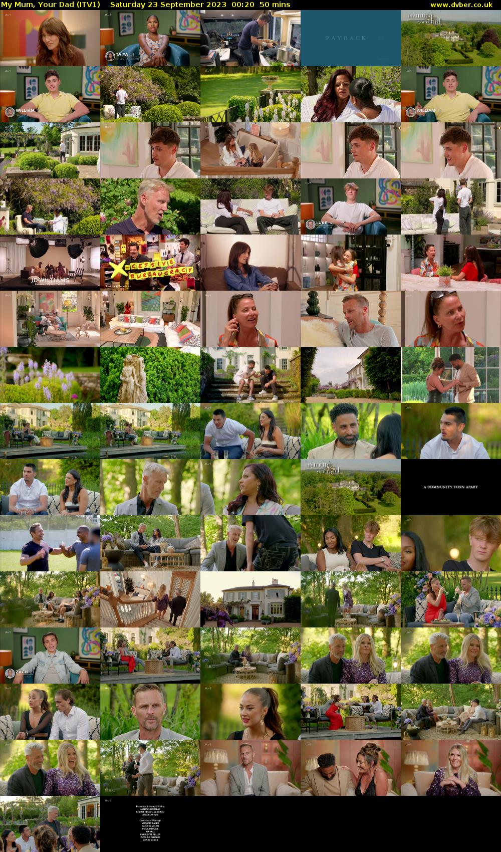My Mum, Your Dad (ITV1) Saturday 23 September 2023 00:20 - 01:10
