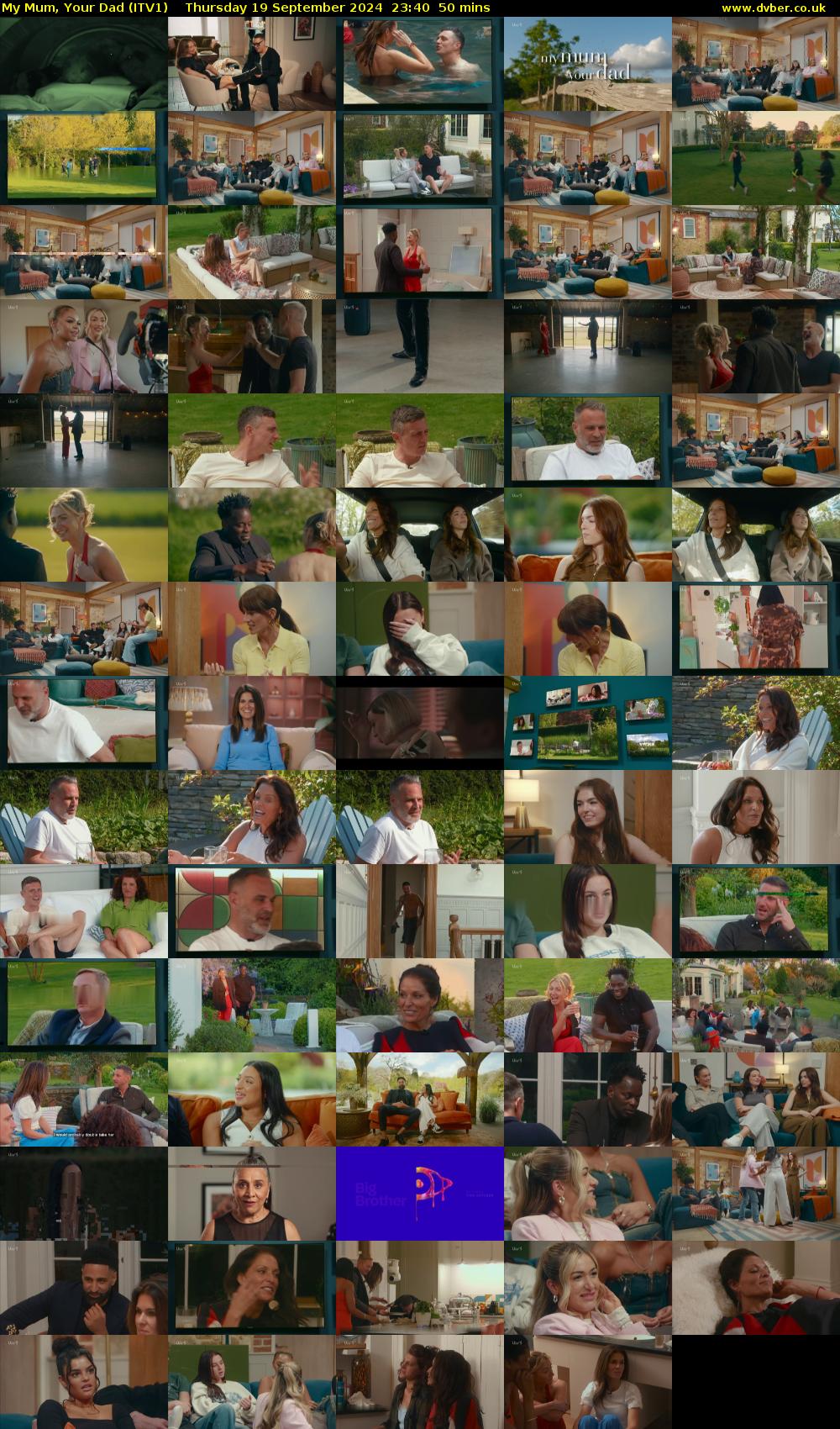 My Mum, Your Dad (ITV1) Thursday 19 September 2024 23:40 - 00:30