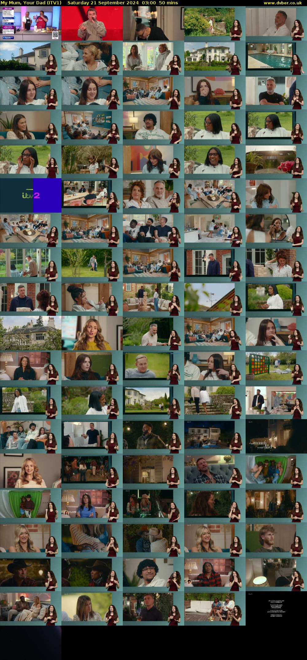 My Mum, Your Dad (ITV1) Saturday 21 September 2024 03:00 - 03:50