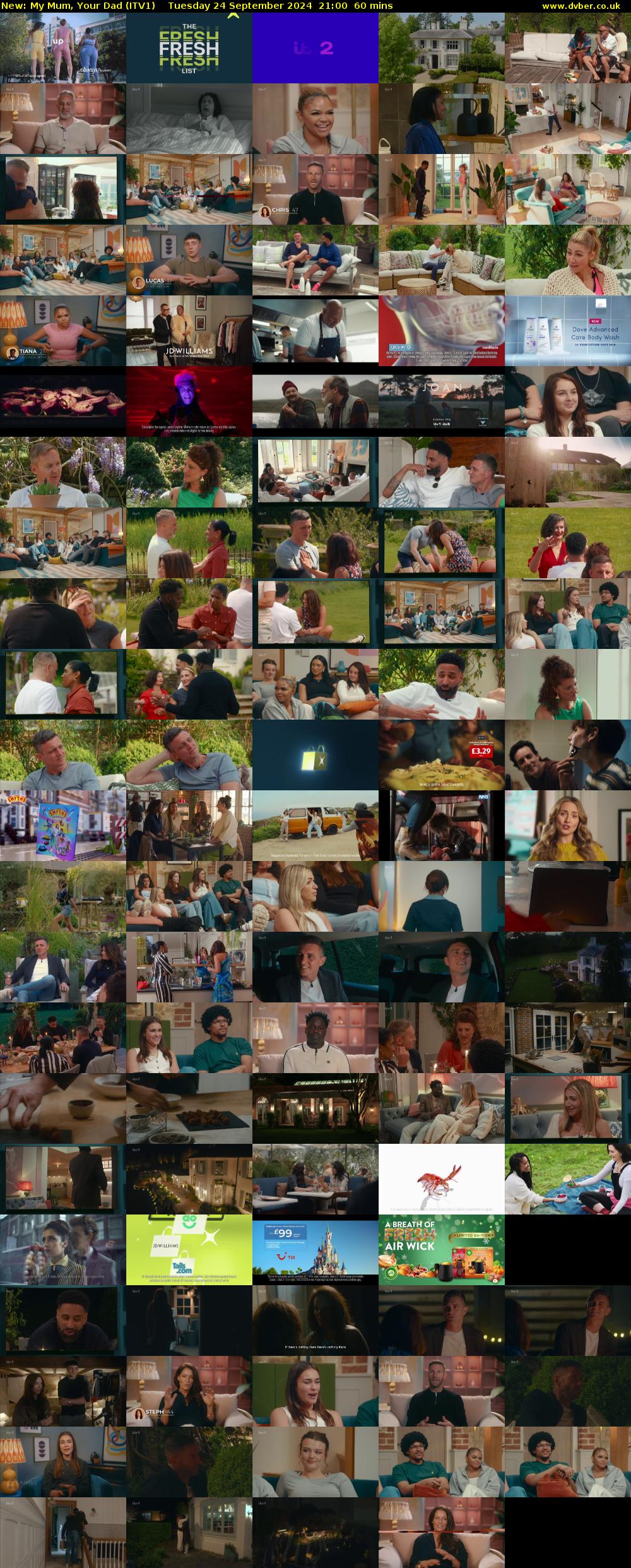 My Mum, Your Dad (ITV1) Tuesday 24 September 2024 21:00 - 22:00
