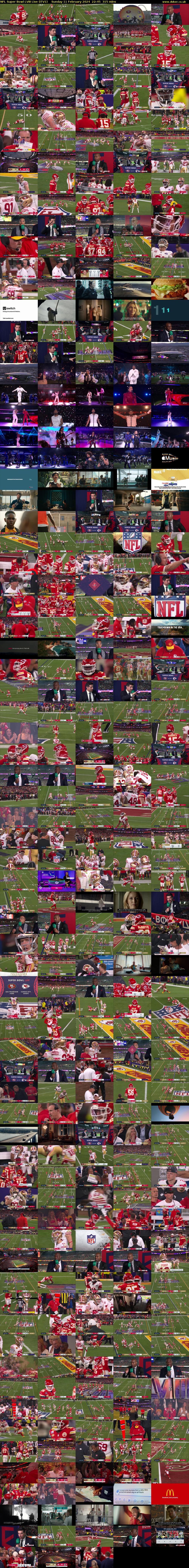 NFL Super Bowl LVIII Live (ITV1) Sunday 11 February 2024 22:45 - 04:00