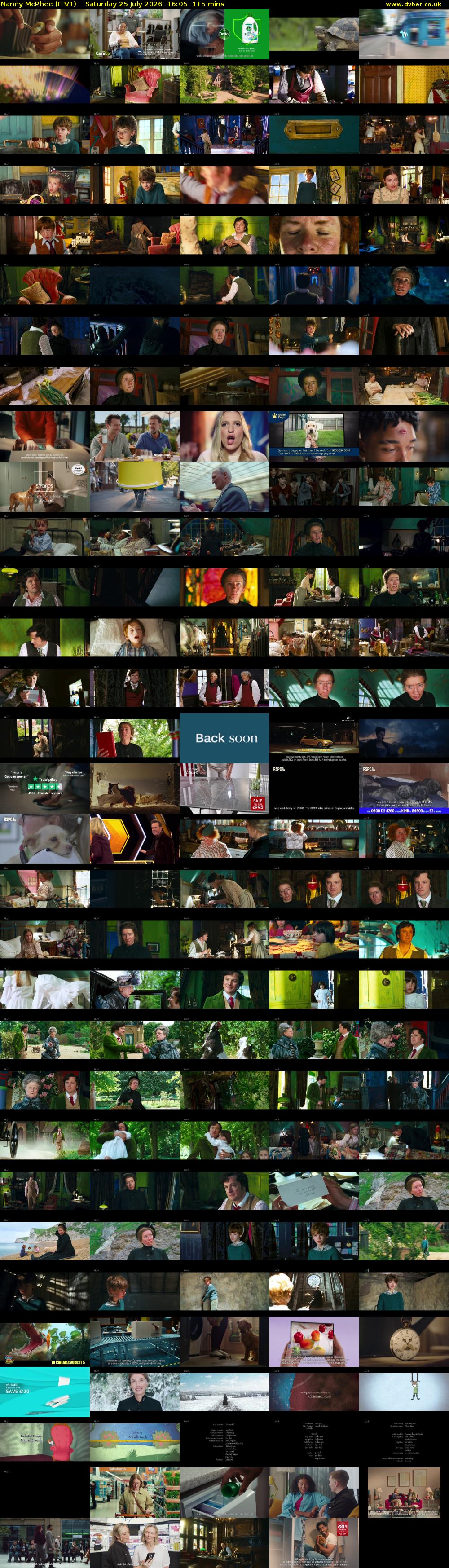 Nanny McPhee (ITV1) Saturday 25 July 2026 16:05 - 18:00