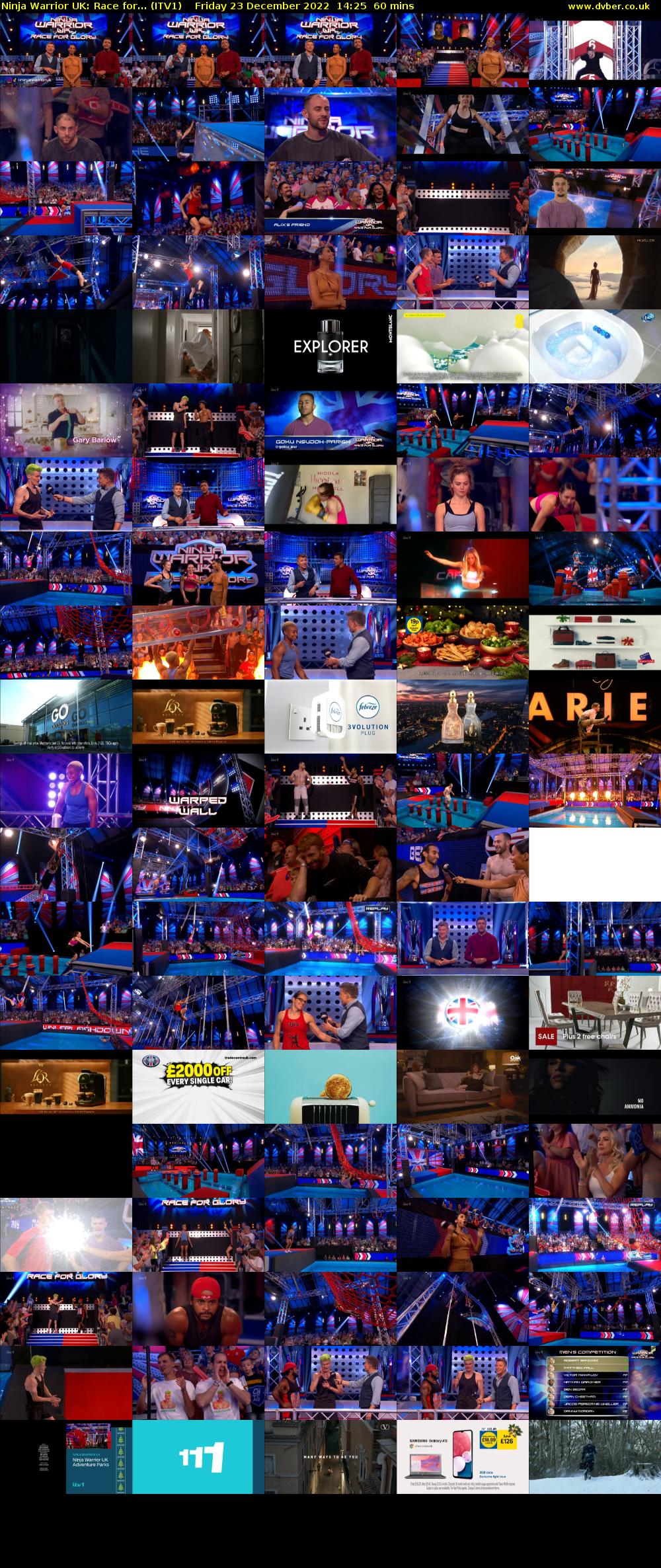 Ninja Warrior UK: Race for... (ITV1) Friday 23 December 2022 14:25 - 15:25