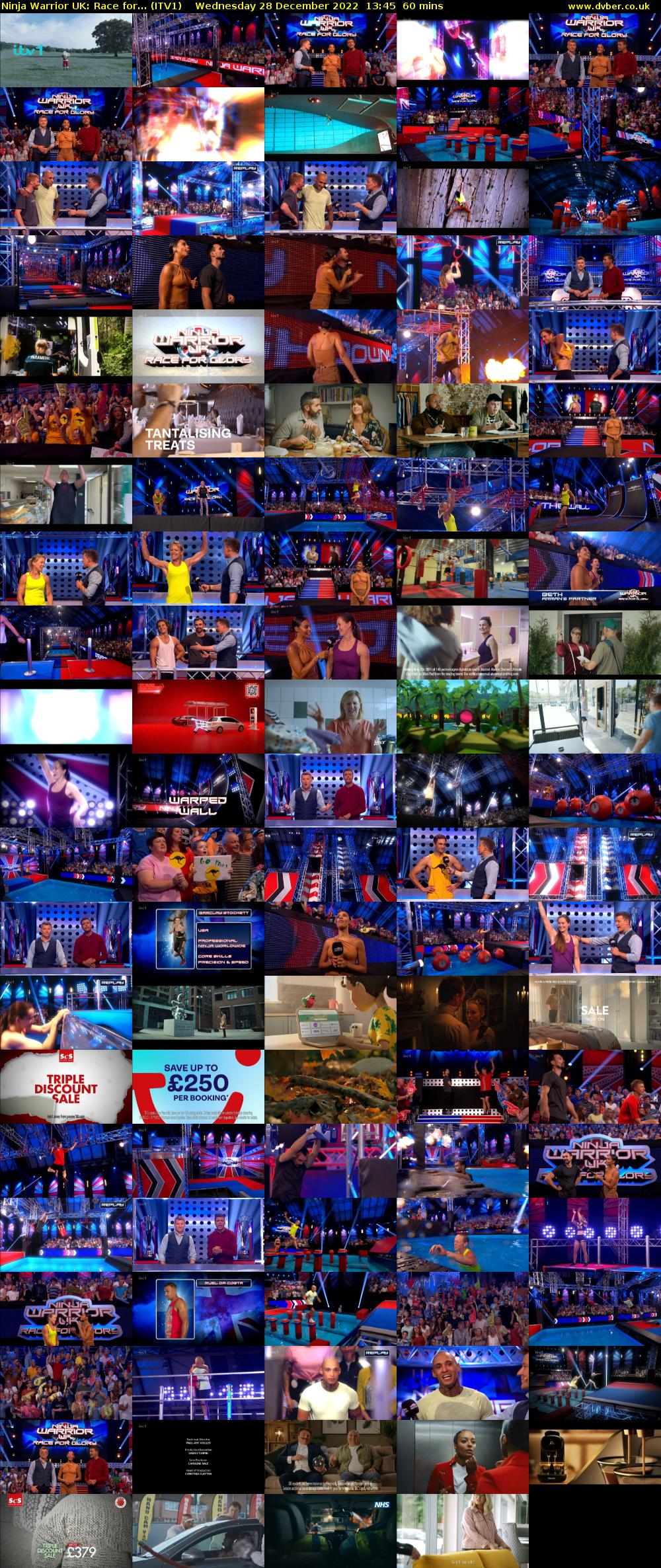 Ninja Warrior UK: Race for... (ITV1) Wednesday 28 December 2022 13:45 - 14:45