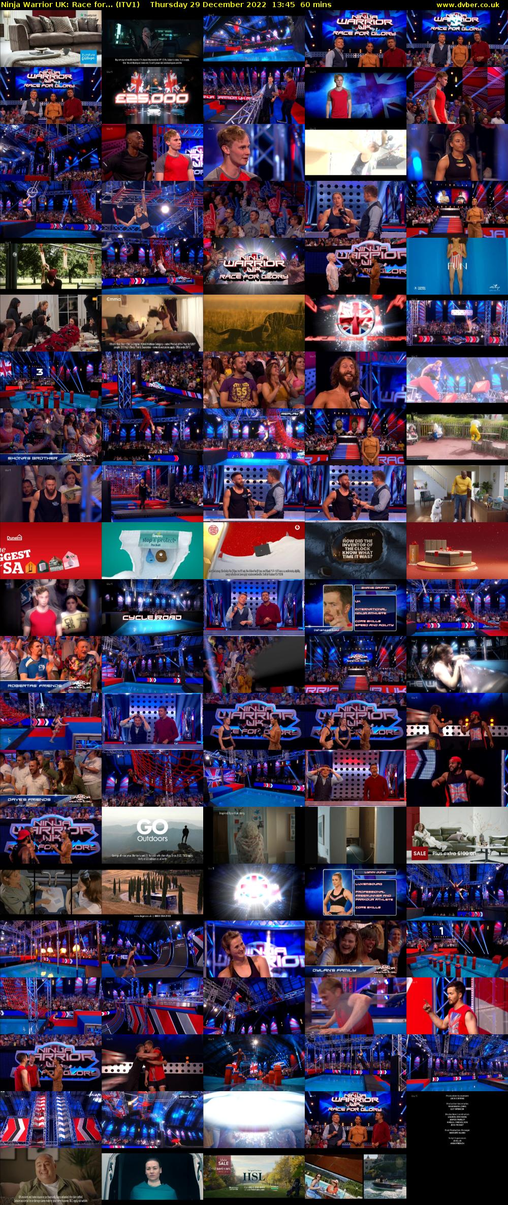 Ninja Warrior UK: Race for... (ITV1) Thursday 29 December 2022 13:45 - 14:45