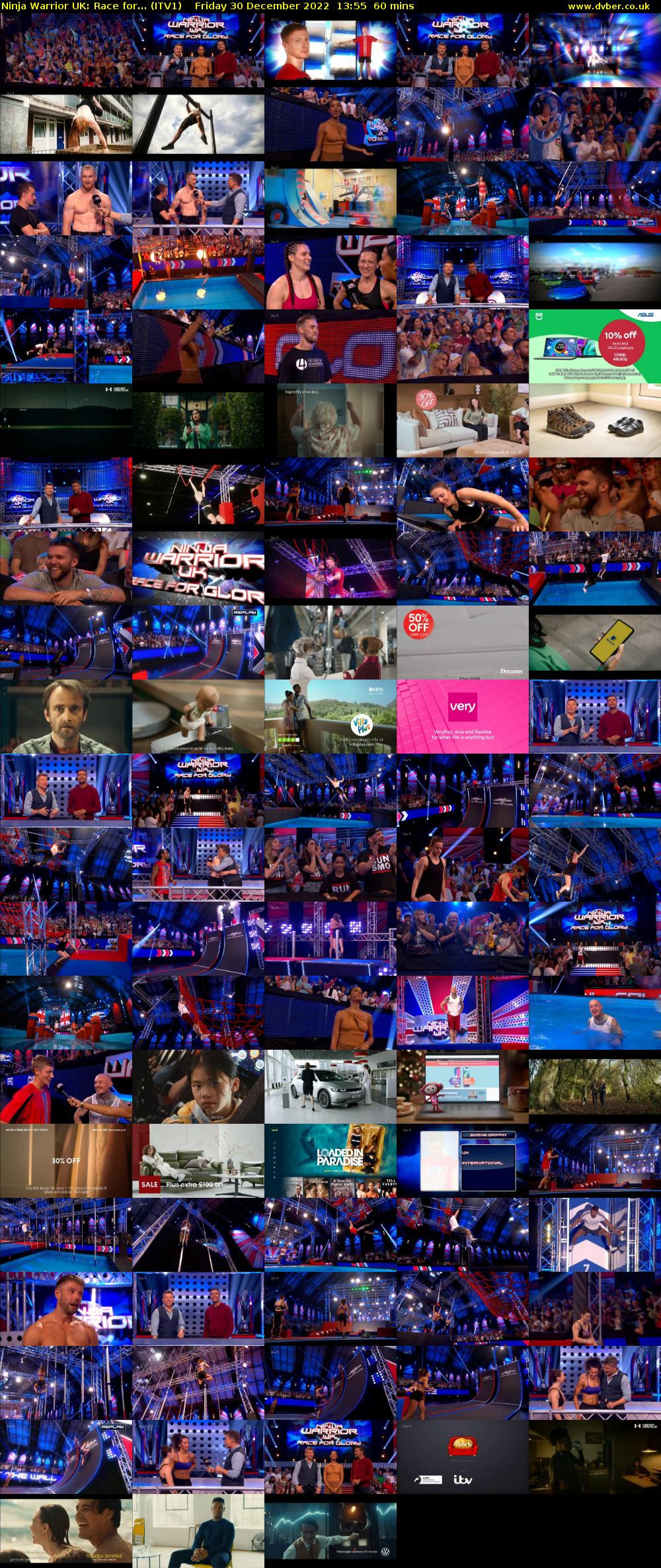 Ninja Warrior UK: Race for... (ITV1) Friday 30 December 2022 13:55 - 14:55