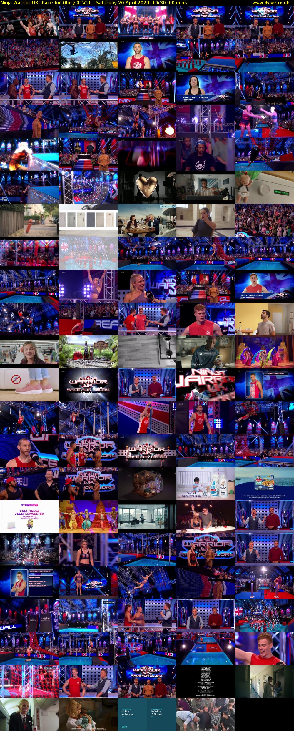 Ninja Warrior UK: Race for Glory (ITV1) Saturday 20 April 2024 16:30 - 17:30