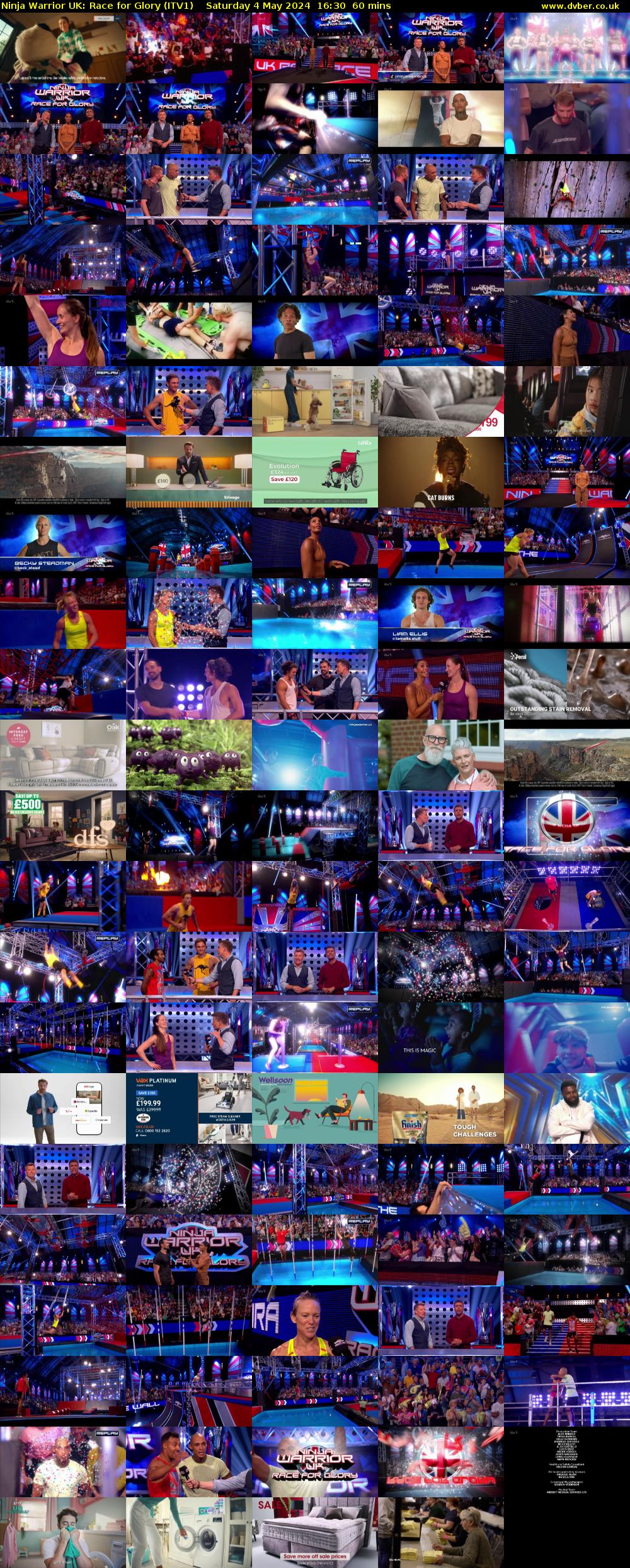 Ninja Warrior UK: Race for Glory (ITV1) Saturday 4 May 2024 16:30 - 17:30