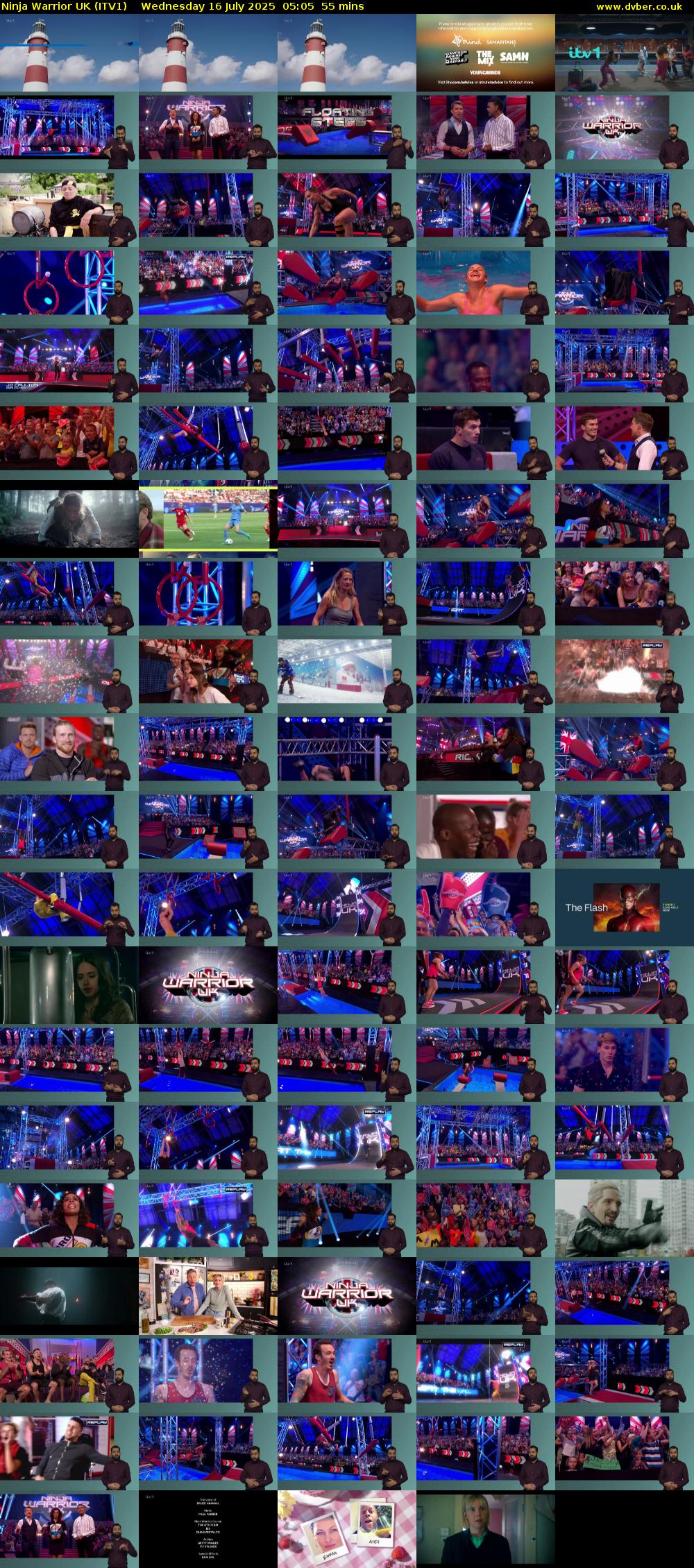 Ninja Warrior UK (ITV1) Wednesday 16 July 2025 05:05 - 06:00