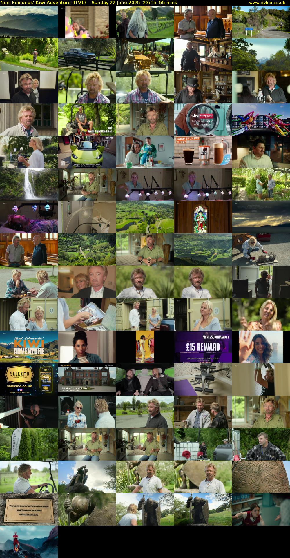 Noel Edmonds' Kiwi Adventure (ITV1) Sunday 22 June 2025 23:15 - 00:10
