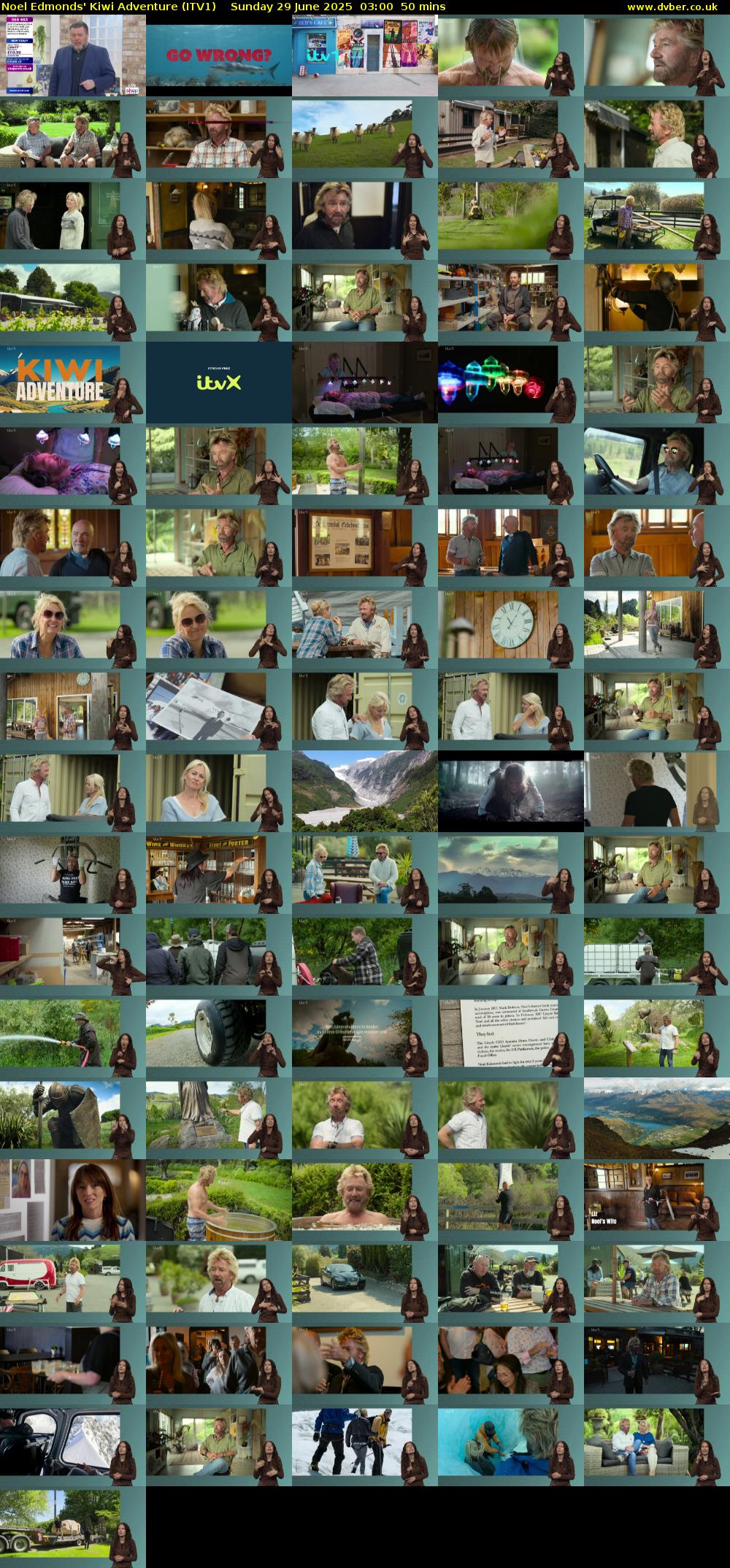 Noel Edmonds' Kiwi Adventure (ITV1) Sunday 29 June 2025 03:00 - 03:50